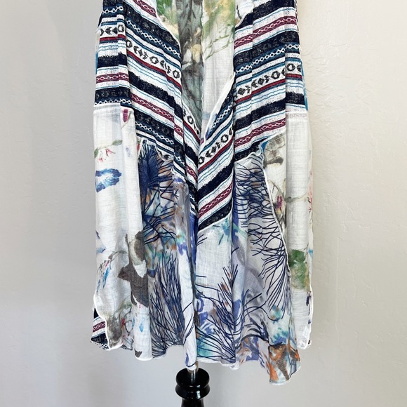 ✖️SOLD✖️•DOR DOR COUTURE•Anthropologie Mixed Media Long Sleeveless Cardigan/Vest - Picture 4 of 11